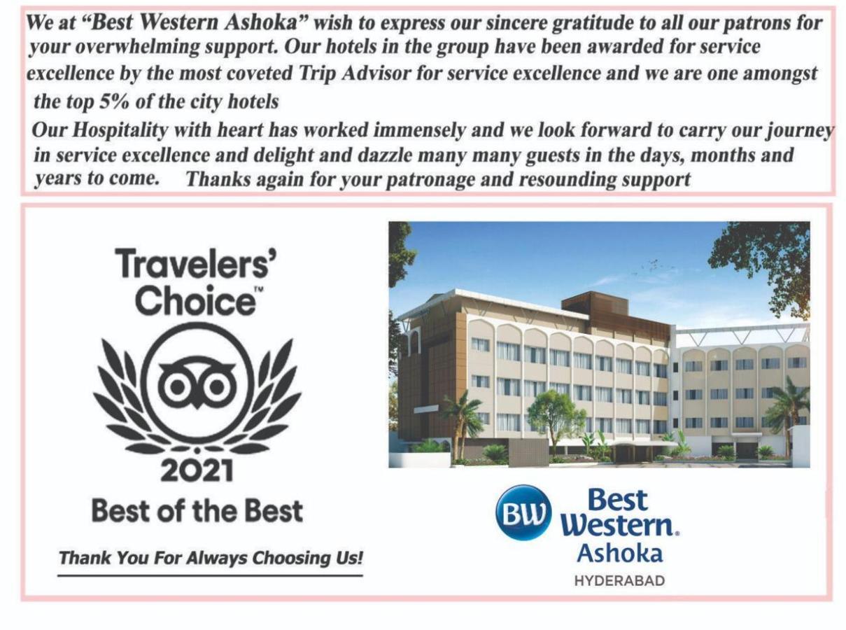 Best Western Ashoka Hyderabad Exterior photo